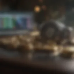 Visual representation of day trading concepts