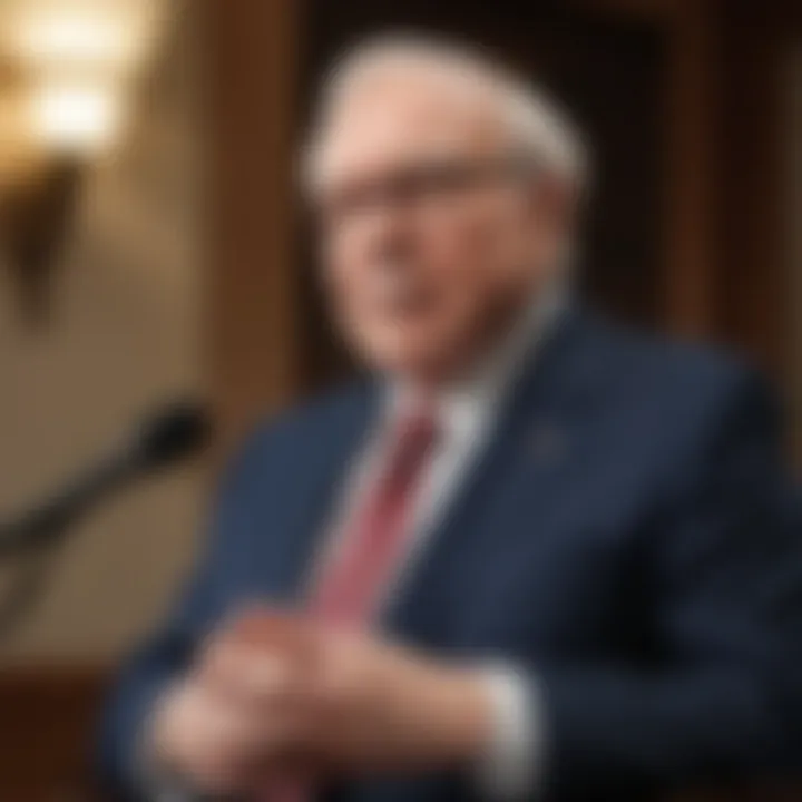 Warren Buffett speaking at Berkshire Hathaway Meeting