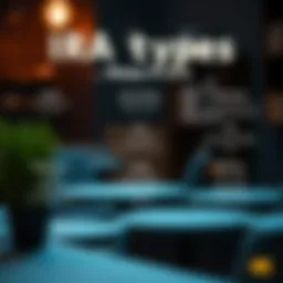 Visual representation of various IRA types and their features