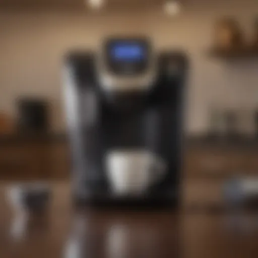 Old Keurig machine showcasing classic design and features