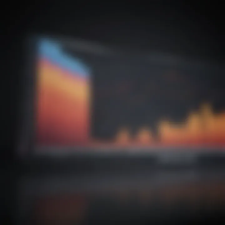 A detailed graph illustrating market share fluctuations over time.