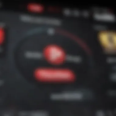 YouTube Music User Interface Visual representation of YouTube Music's user interface showcasing diverse music genres