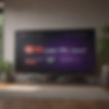 YouTube TV and Roku Features Comparison A visual comparison of YouTube TV and Roku interfaces showcasing their unique features.